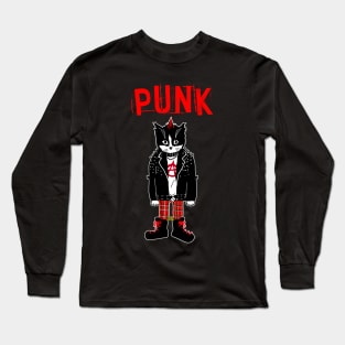 Punk Cat Long Sleeve T-Shirt